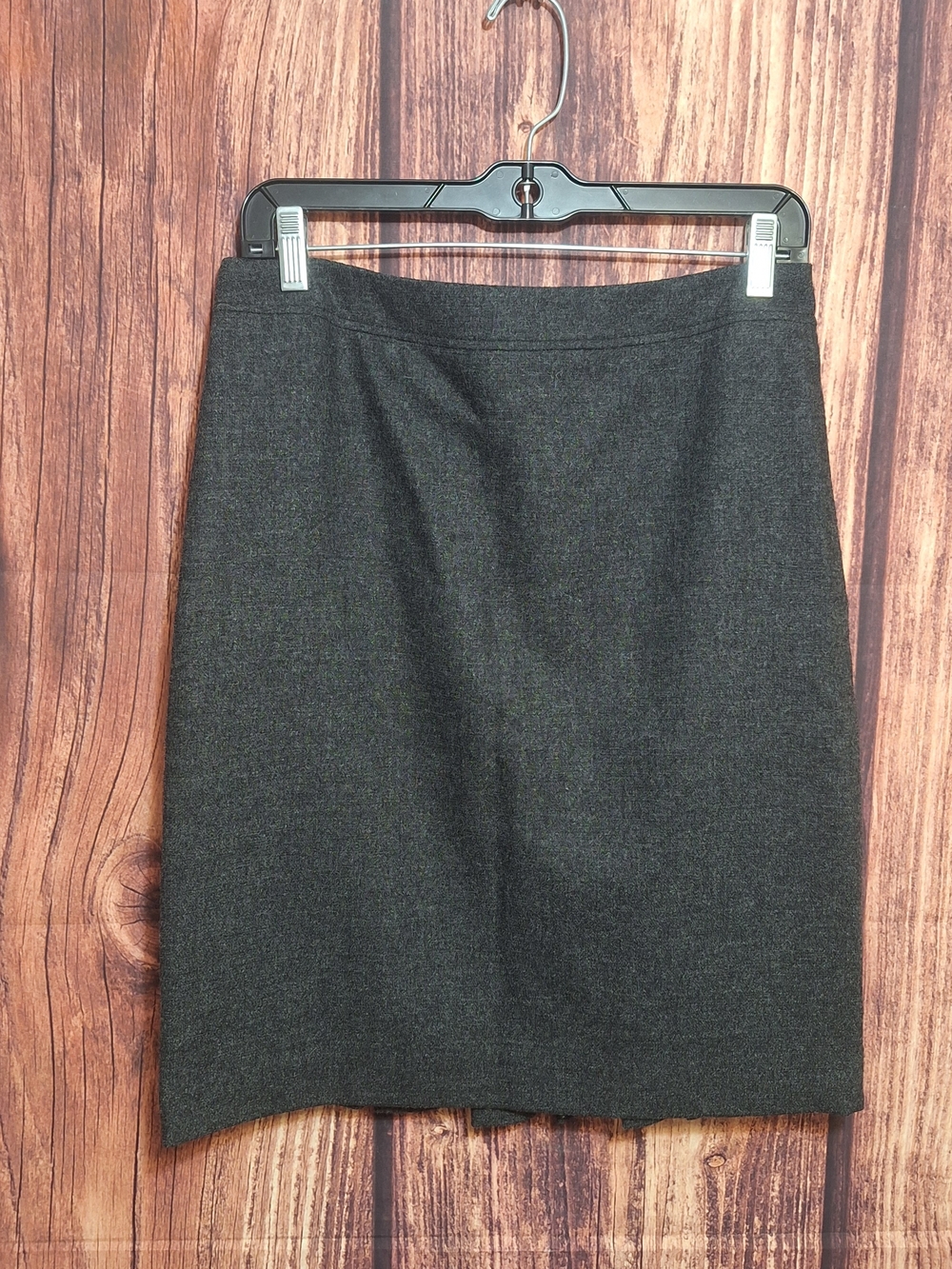 Vera Wang Lavender Label Charcoal Gray Pencil Pleated Skirt Size 2